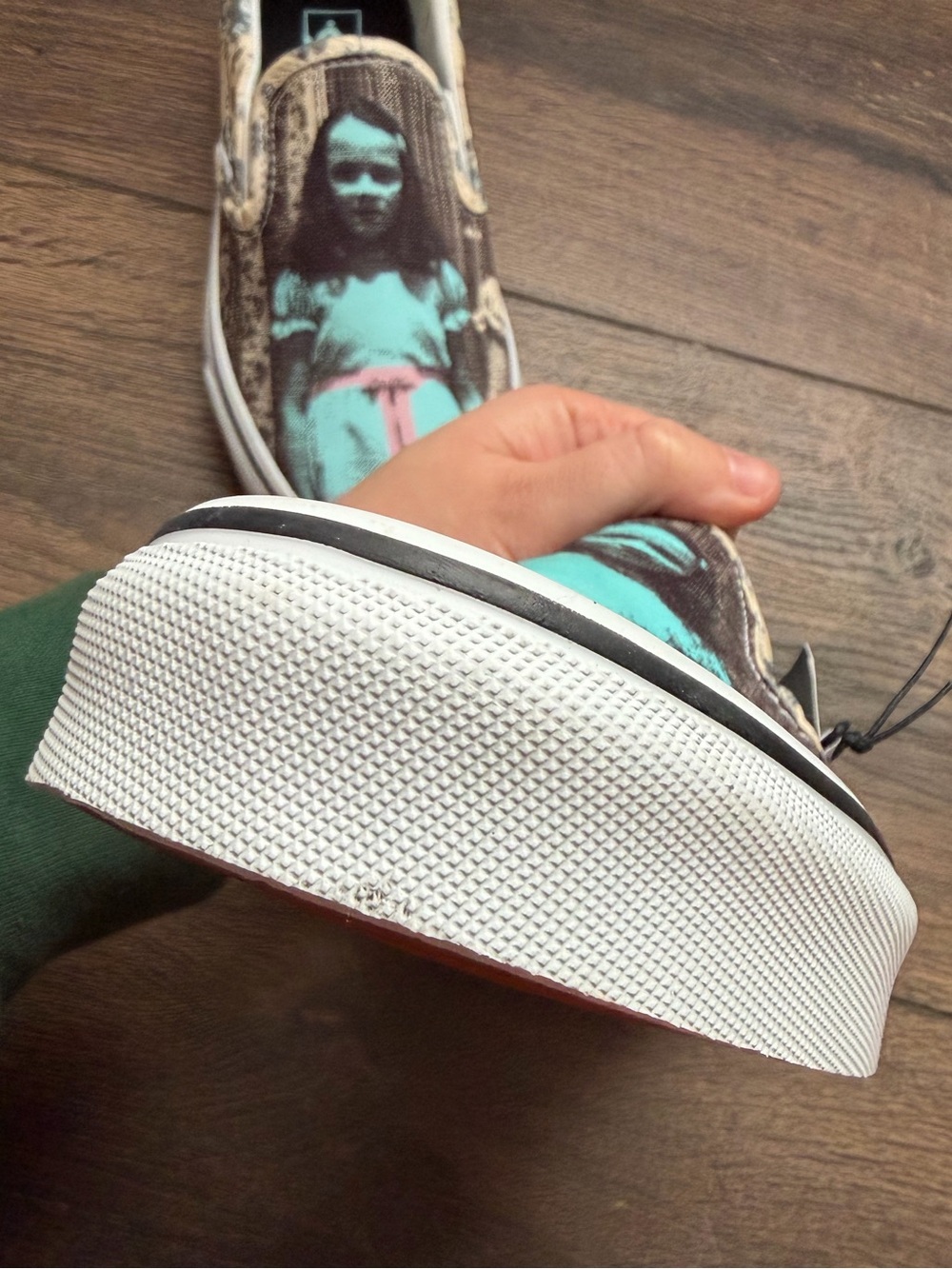 Vans X House Of Terror 'The Shining' Twins Slip On Women’s 7 Horror Shoe - Picture 7 of 7